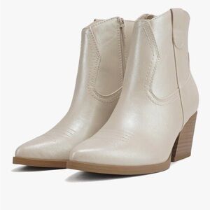 NEW! Amazon Cream Ankle Booties